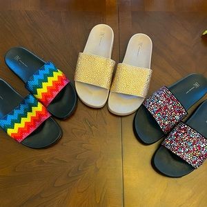 INC Women’s Sandal/Slides Size 9M Bundle Of 3